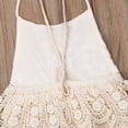 thumbnail image 4 of Baby Girls Summer Romper Floral Lace Sling Strappy Hollow Back Romper, 4 of 10