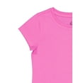 thumbnail image 2 of Wonder Nation Girls Kid Tough Tee with Short Sleeves, Sizes 4-18 & Plus, 2 of 4