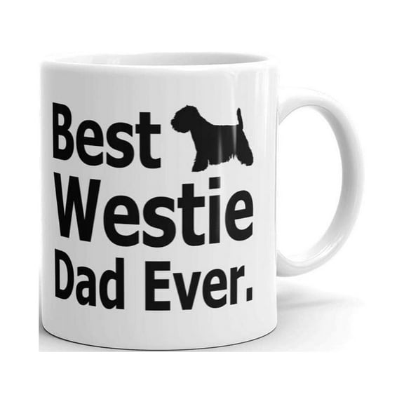 Best Westie Dad Ever Dog Lover Coffee Tea Ceramic Mug Office Work CupGift 11 oz
