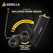 Gorilla Carts 4 Cu. ft. Poly Garden Dump Cart, 600 lbs. Capacity, 35 in. x 22 in. Bed, 10 in. Tires