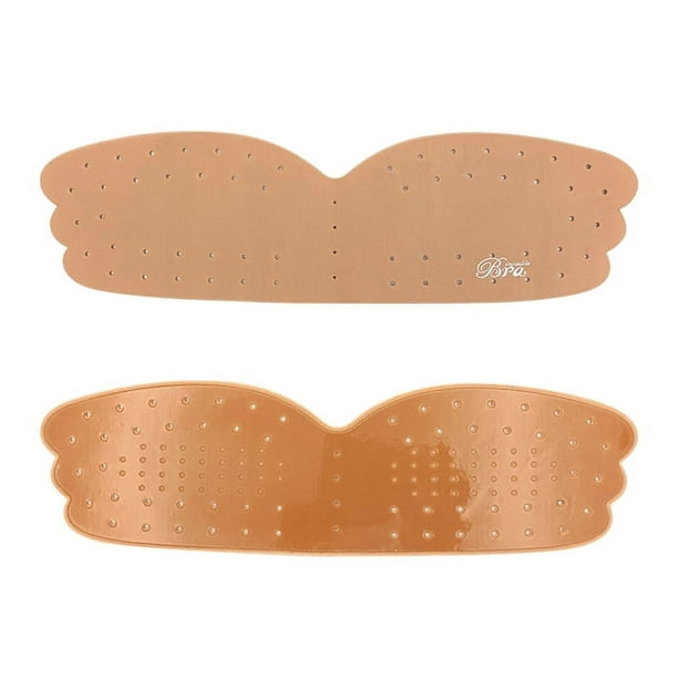 Adhesivo para el pecho Push-up Adhesivo de silicona transpirable para el pecho Correa para el hombro Anti-golpes Anti-correr Ligero Pecho colapsado Ropa interior invisible sin costuras