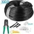 thumbnail image 3 of Maximm Cat6 Outdoor Cable (100ft - Black) Zero Lag Pure Copper 550Mhz, Waterproof Ethernet Cable Suitable for Direct Burial Installations., 3 of 5