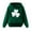 White, variant on WOYY Toddler Girl St. Patrick's Day Hoodie Long-Sleeve Graphic Pullover Hoodies,Sizes 3-13
