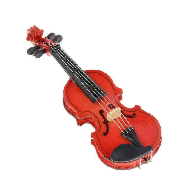Mini Violín Violín Guitarra Instrumentos Musicales Decorativos para Accesorios Zulema Patrón de mini violín