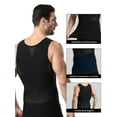 thumbnail image 5 of Hanerdun Mens Body Shaper Compression Shapewear Slimming Vest Workout Tummy Control Waist Trainer L, 5 of 7