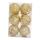 thumbnail image 5 of Adornos de bolas navideñas colgantes diseño hueco decoración navideña moderna juego de adornos para árboles de Navidad para aniversario exterior 5 centímetros, 5 of 8