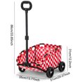 thumbnail image 4 of Carrito Bebé Peluche para Y Gatos Cochecito Plegable Pequeñas 4 Ruedas, 4 of 9