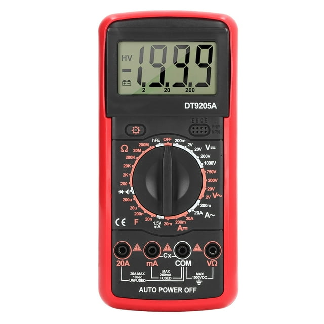 Medidor de detección de circuitos, multímetro digital inteligente, multímetro de prueba multifuncional LCD, multímetro con pantalla LCD de grado profesional