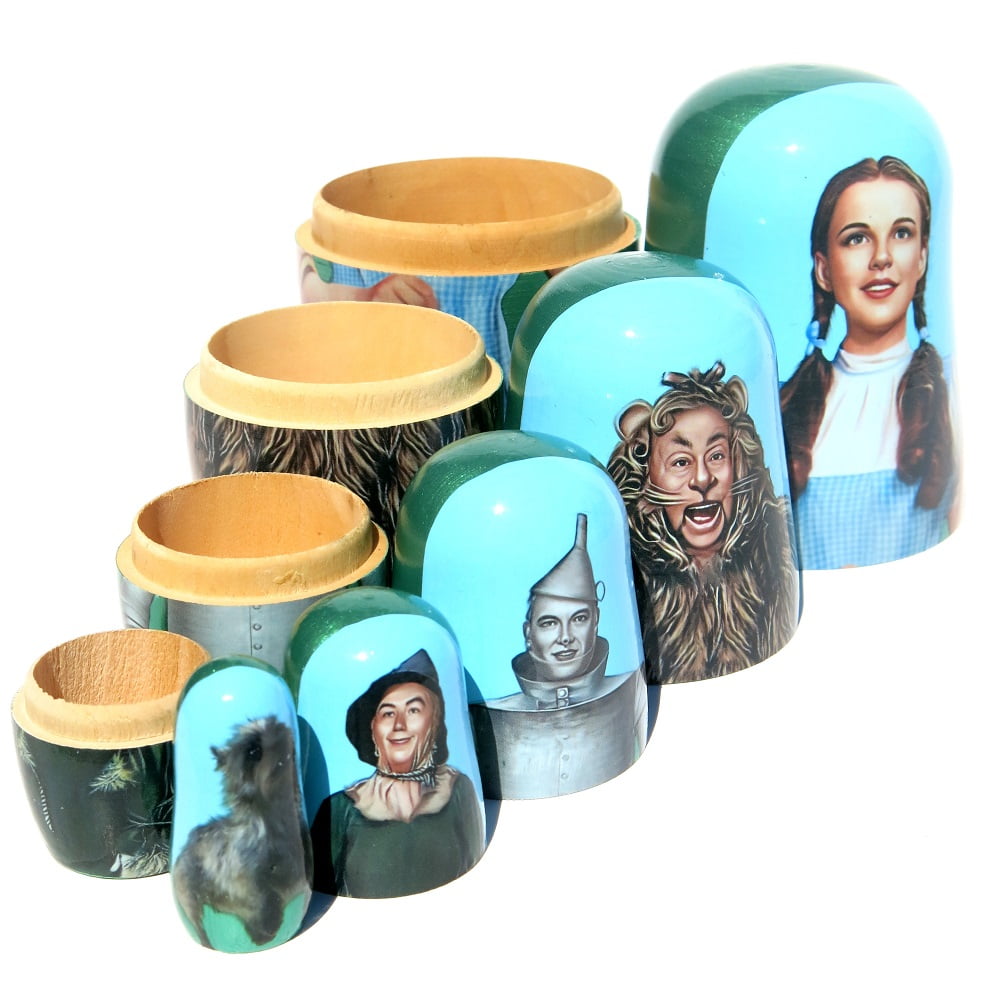KaleaBoutique Wizard of Oz 5 Piece Nesting Doll - Traditional Original Style Collectible