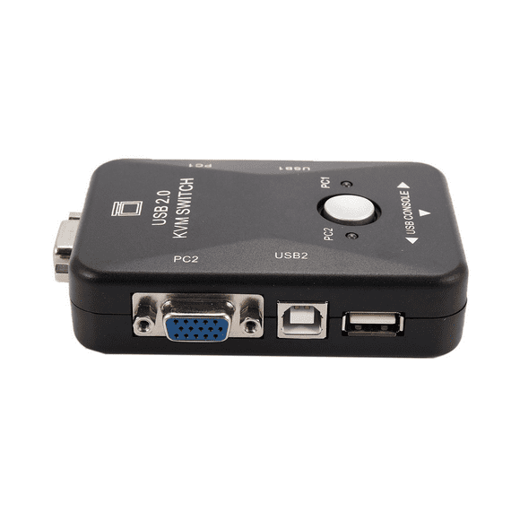 2X USB Kvm Switch Switcher 2 Port VGA Svga Switch Box USB 2.0 Mouse Keyboard 1920X1440 Switch Box