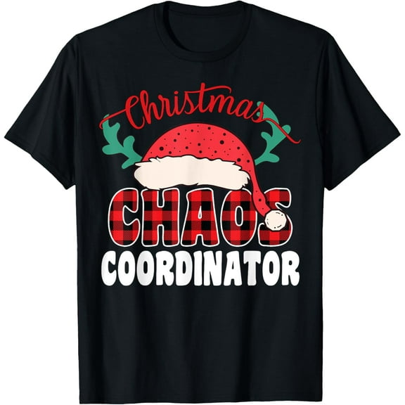 Christmas Chaos Coordinator Mom Funny Matching Family Group T-Shirt