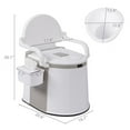 thumbnail image 6 of imerelez Portable Toilet – Compact Indoor & Outdoor Commode w/Travel Bag for Camping, RV, Boat & More – 5 Gallon Waste Tank, Built-In Pour Spout, 6 of 8