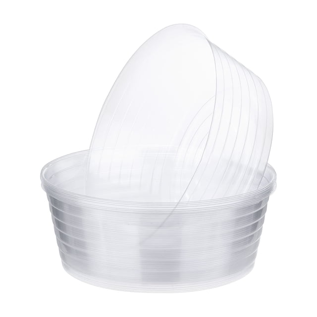 Uxcell 10-Pack Platillos para Macetas, Platillos de Plástico de 10 Pulgadas para Macetas, Bandeja de Goteo para Macetas de Interior y Exterior
