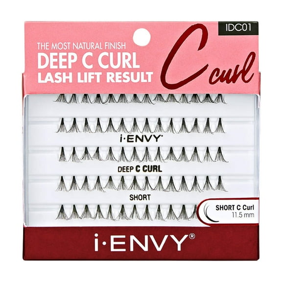 iENVY False Eyelashes Deep C Curl Individual Lashes Natural Finish Eyelash (Short)