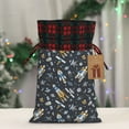 thumbnail image 5 of Pofeuu Space Cars Print Burlap Bags with Drawstrings Drawstring Gift Bags Pouch Bag for Thankgiving Birthday Party Gift Wrapping Treats and Party Favors-Black, 5 of 8