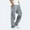 Gray, variant on Ayolanni Mens Vintage Pant Elastic Waist Tactical Twill Trouser Hiking Relaxed Fit Jean with Pocket