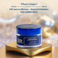 thumbnail image 3 of Exfoliante Facial Gold de Blue Nectar para Piel Radiante | Limpiador y Exfoliante con Aloe Vera, Nuez y Kumkumadi para Hombres y Mujeres | Eliminador de Bronceado Ayurvédico (12 Hierbas, 48 g), 3 of 7