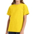 thumbnail image 4 of Hanes - Youth T Shirts, Unisex Tee | Ribbed Crewneck Tee, Short Sleeves Shirts | Assorted Colors, Pre-shrunk -100% cotton, 5 oz | 6 Pack, Size: XS, 4 of 6