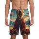 thumbnail image 1 of Balery Meditating Golden Retriever Pantalones cortos de pijama de punto de algodón para hombre con cinturilla y bolsillos-XX-Large, 1 of 6