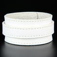thumbnail image 4 of EHJRE Fashion Jewelry Vintage PU Cow Leather Wide Cuff Bracelet Snap Bangle for Men White, 4 of 9