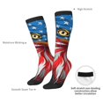 thumbnail image 4 of Balery Eagle Head With American Flag Calcetines novedosos Calcetines deportivos Calcetines hasta la rodilla Calcetines de algodón Calcetines originales y geniales, 4 of 6