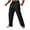 Black, variant on Stamzod Mens Athletic Pants with Pockets Solid Color Elastic Waist Drawstring Sweatpants Casual Loose Straight Workout Pants for Men Black L