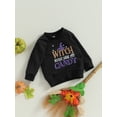 thumbnail image 3 of GXFC Toddler Baby Girls Halloween Sweatshirt Infant Girls Fall Long Sleeve Witch Print Pullovers Tops Newborn Girls Halloween Costume 0-3T, 3 of 8