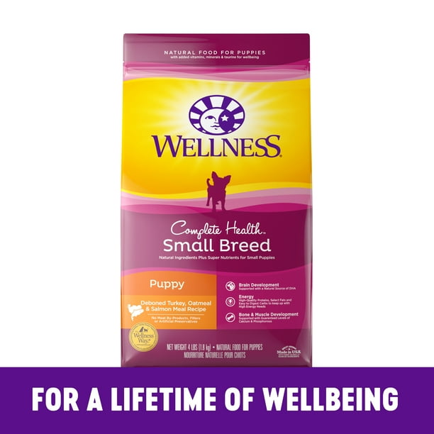 Wellness Complete Health Natural Dry Small Breed Puppy Food, Turkey