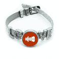 thumbnail image 1 of El paisaje urbano simboliza un alto edificio reflector. Pulsera pulsera pulsera de cristal amor pulsera ajustable, 1 of 2