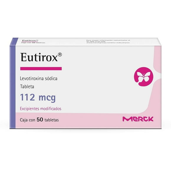 Eutirox Levotiroxina 112 mcg 50 tabletas