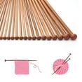 36pc Premium Carbonized Bamboo Knitting Needle Set, Single Pointed