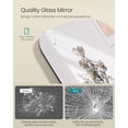 thumbnail image 3 of SONGMICS Full Length Mirror, 160 x 50 cm, Rounded Rectangle Full Body Floor Mirror with Stand, Ink Black ULFM029B01, 3 of 6