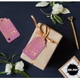 thumbnail image 4 of Inkdotpot 100 Pack Real Gold Foil Paper Tags Made With Love Text Favor Hang Tag, 4 of 6