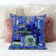 thumbnail image 4 of Amrita Sen Designs CAPL990BrCDS-ZP-26x26 26 x 26 in. City Palace Broadcloth Indoor & Outdoor Zippered Pillow - Blue, Green & Black, 4 of 5