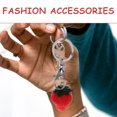 thumbnail image 4 of 2Pcs Strawberry Keychain Car Key Ring Holder Pendant Fruit Design Bag Hanging Decor, 4 of 8