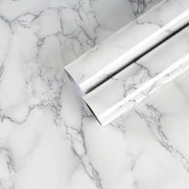 CHIHUT Grey Marble Wallpaper Peel and Stick Wallpaper for Countertop Waterproof Grey Marble Contact Paper for Kitchen Self Adhesive Removable Wall Paper Vinyl Wrap for Cabinets Bathroom 17.7''x100''