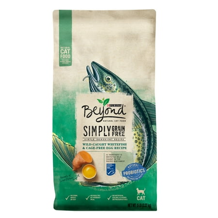 UPC: 0017800163835 | Purina Beyond Grain Free Natural Dry Cat Food Simply Grain Free Wild Caught Whitefish & Cage Free Egg Recipe 5 lb. Bag
