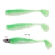thumbnail image 4 of Bionics T Tail Silicona Suave Señuelo De La Pesca Artificial Head 3D Eyes Bait Verde y blanco Macarena Lead Head Soft Lure, 4 of 7
