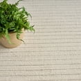 thumbnail image 3 of Nourison Hues Scandinavian Stripe Indoor Area Rug Ivory Grey 3'11" x 5'11", 3 of 9