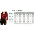 thumbnail image 3 of Lmueinov Womens Tops Dressy Casual 3/4 Ruffle Sleeve Blouses for Women Cowl Neck Sparkly Sequin Tops Chiffon Cocktail Shirts for Evening Party, 3 of 6