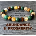 thumbnail image 2 of Pulsera de cristal con piedra natural ojo de tigre, citrino y turquesa africana, 2 of 6