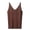Coffee, variant on Camisole Tops for Women Solid V Neck Sequin Camisol Shapewear