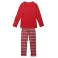 thumbnail image 4 of Viworld Matching Family Pajamas Sets Christmas PJ's with Santa Claus Printed Tee and Plaid Pants Loungewear, 4 of 5
