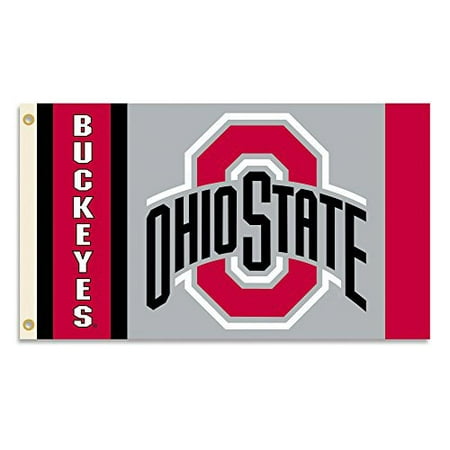 DEYOU Ohio State Buckeyes Flag 3x5 Feet Banner Flag