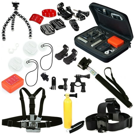 EVERYTHING YOU NEED ACCESSORY BUNDLE for GoPro HERO5 Black, HERO5 Session, HERO4 Black, HERO4 Silver, HERO3+ Black, HERO3+ Silver, HERO, HERO+, HERO+ LCD, HERO (Best Gopro For Your Money)