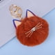 thumbnail image 4 of Qarigey Lindo llavero patrón moderno moda Auto llavero portátil Simple colgante piel Artificial hebilla fiesta cumpleaños regalos DIY Accesorios de disfraces Café Qarigey AP014328-01, 4 of 6