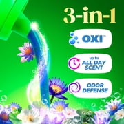 Gain Plus Laundry Detergent Liquid, Now with Odor Defense + OXI, Waterfall Delight Scent, 60 fl oz, 45 Loads
