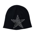 thumbnail image 3 of Women Slouchy Beanie Hat with Rhinestone Skulls Beanies Chunky Ski Cap Winter Warm Knit Hat, 3 of 7