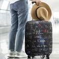 thumbnail image 2 of Math Equations Algebra Blue Pattern Luggage Cover Fashion Suitcase Cover Baggage Covers Fit 25-28 Inch Luggage (Go Travel), 2 of 5