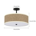 thumbnail image 2 of Miumaeov Mid Century Modern Ceiling Light Semi-Flush Mount Fixture ​Linen Chandelier for House Bedroom Hallway Living Room Bathroom Dining Kitchen, 2 of 13
